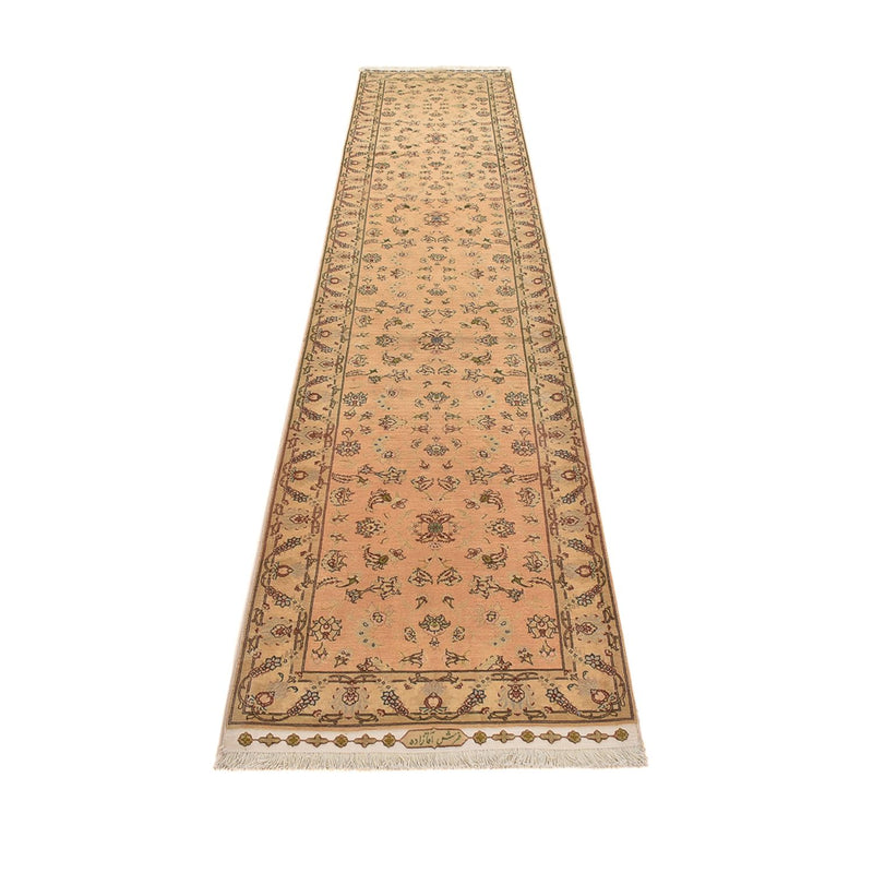 Runner Perser Rug - Tabriz - Royal - 378 x 78 cm - beige