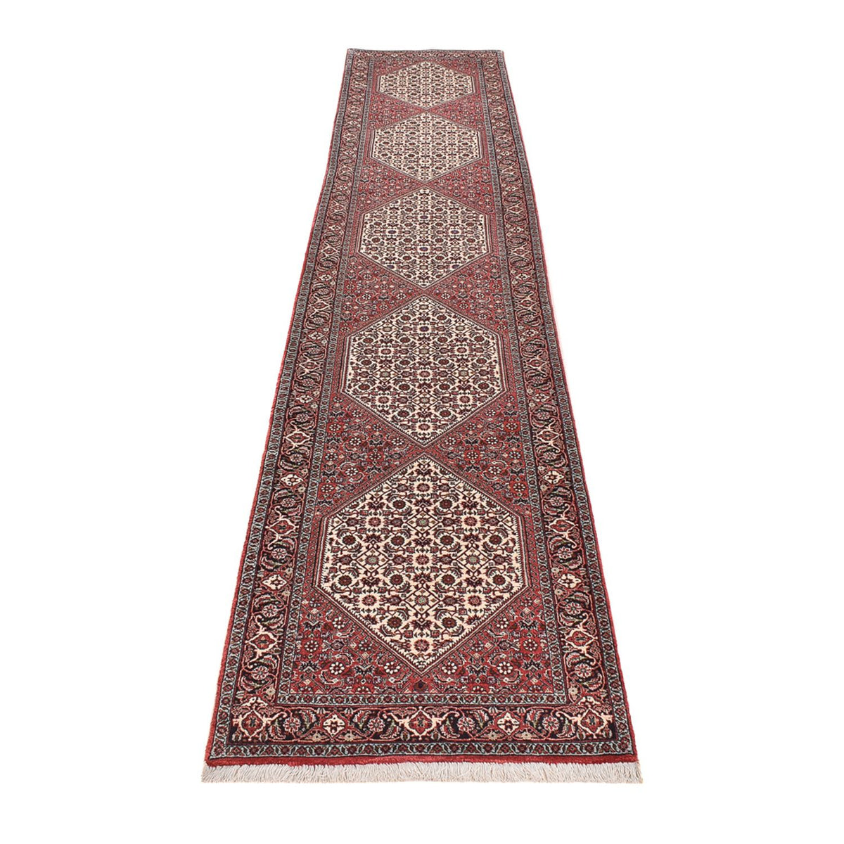 Runner Perser Rug - Bidjar - 397 x 80 cm - terracotta