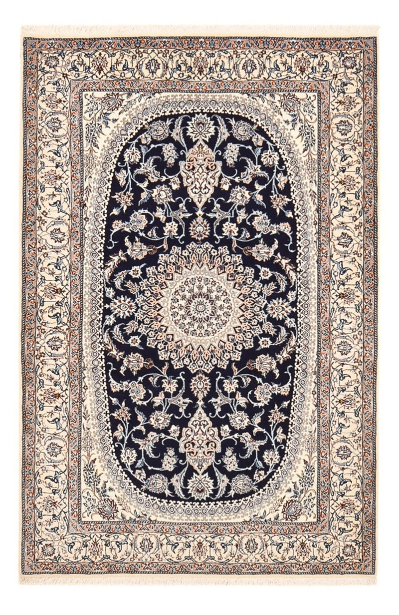 Perser Rug - Nain - Premium - 198 x 131 cm - dark blue