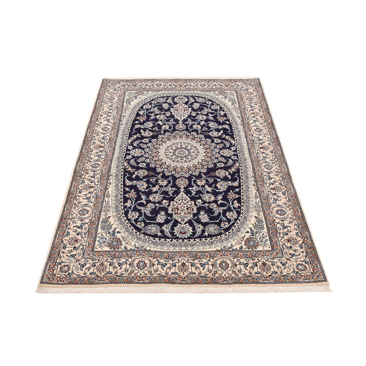 Perser Rug - Nain - Premium - 198 x 131 cm - dark blue