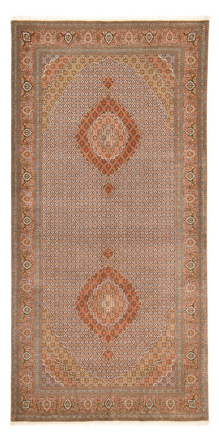 Runner Perser Rug - Tabriz - Royal - 403 x 200 cm - light brown