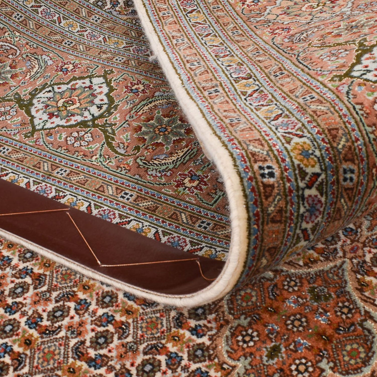 Runner Perser Rug - Tabriz - Royal - 403 x 200 cm - light brown