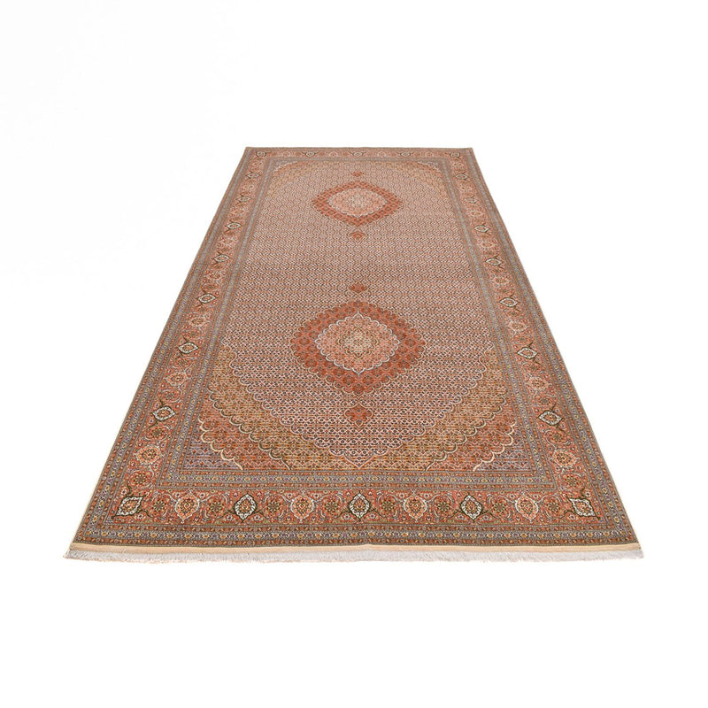 Runner Perser Rug - Tabriz - Royal - 403 x 200 cm - light brown