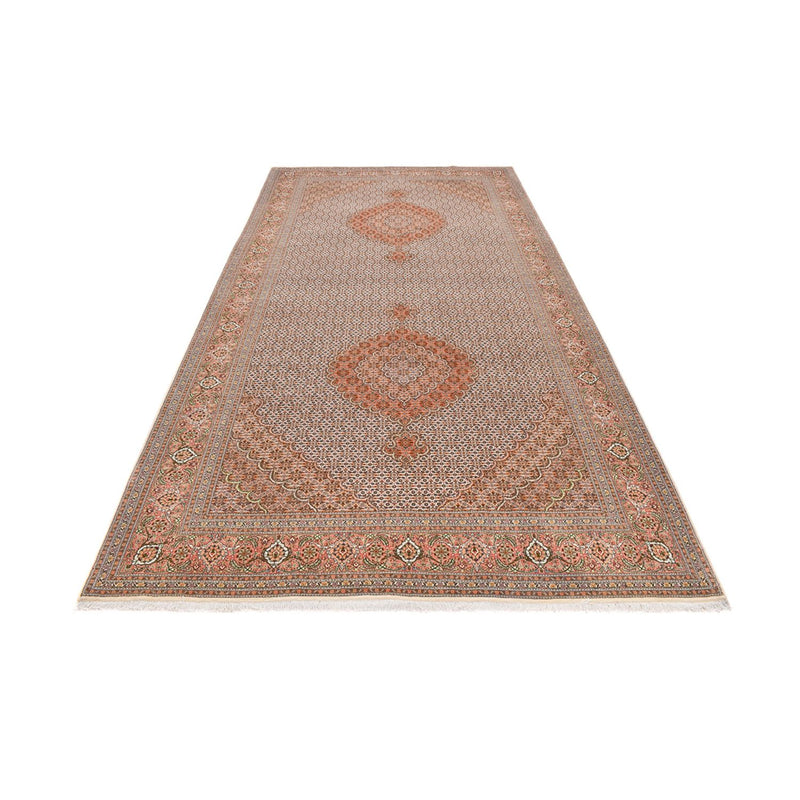 Runner Perser Rug - Tabriz - Royal - 408 x 201 cm - light brown
