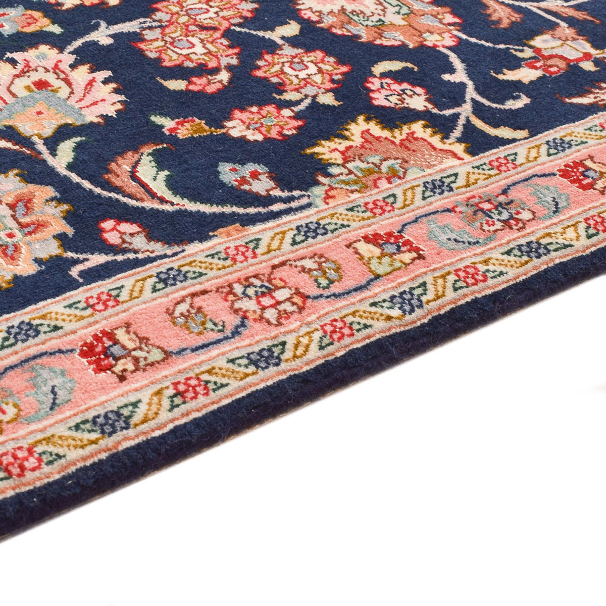 Runner Perser Rug - Tabriz - Premium - 293 x 65 cm - dark blue
