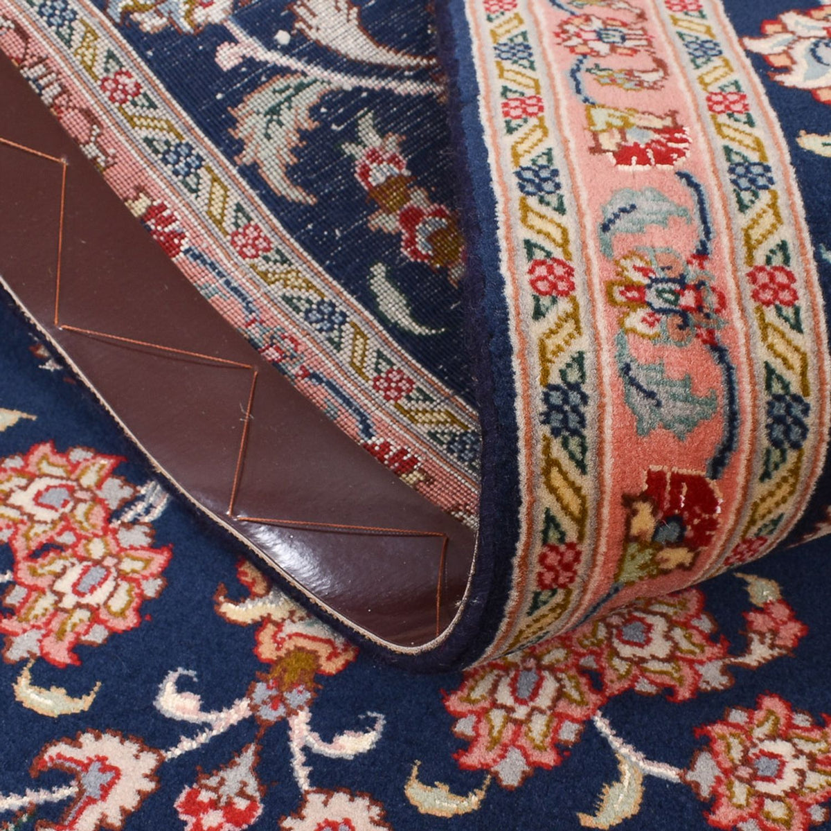 Runner Perser Rug - Tabriz - Premium - 293 x 65 cm - dark blue