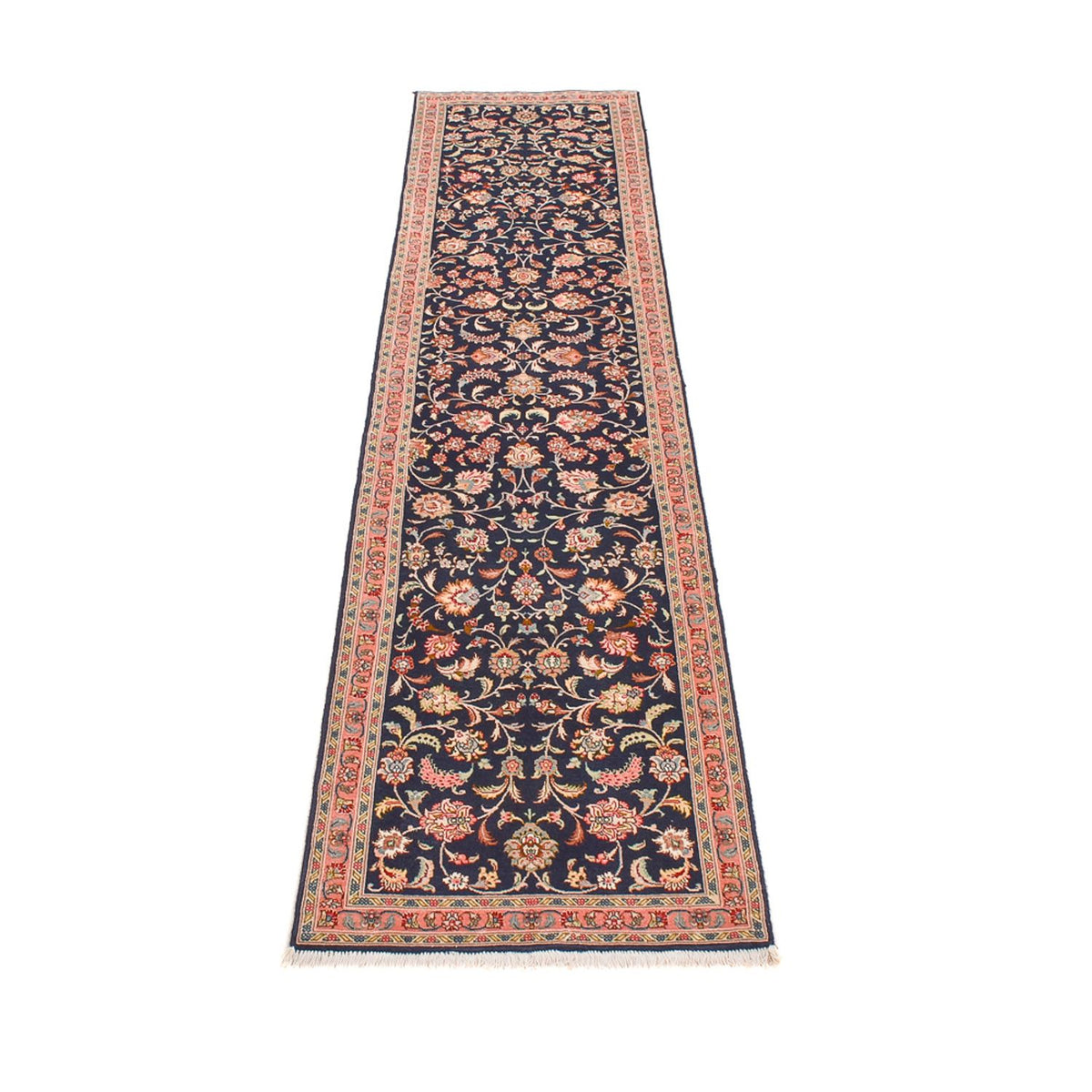 Runner Perser Rug - Tabriz - Premium - 293 x 65 cm - dark blue