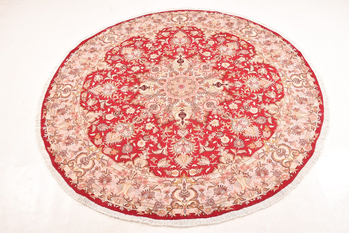Perser Rug - Tabriz - Premium round  - 200 x 200 cm - red