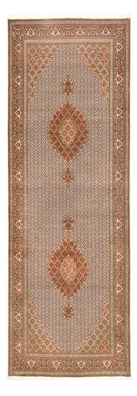 Runner Perser Rug - Tabriz - Royal - 404 x 150 cm - light brown