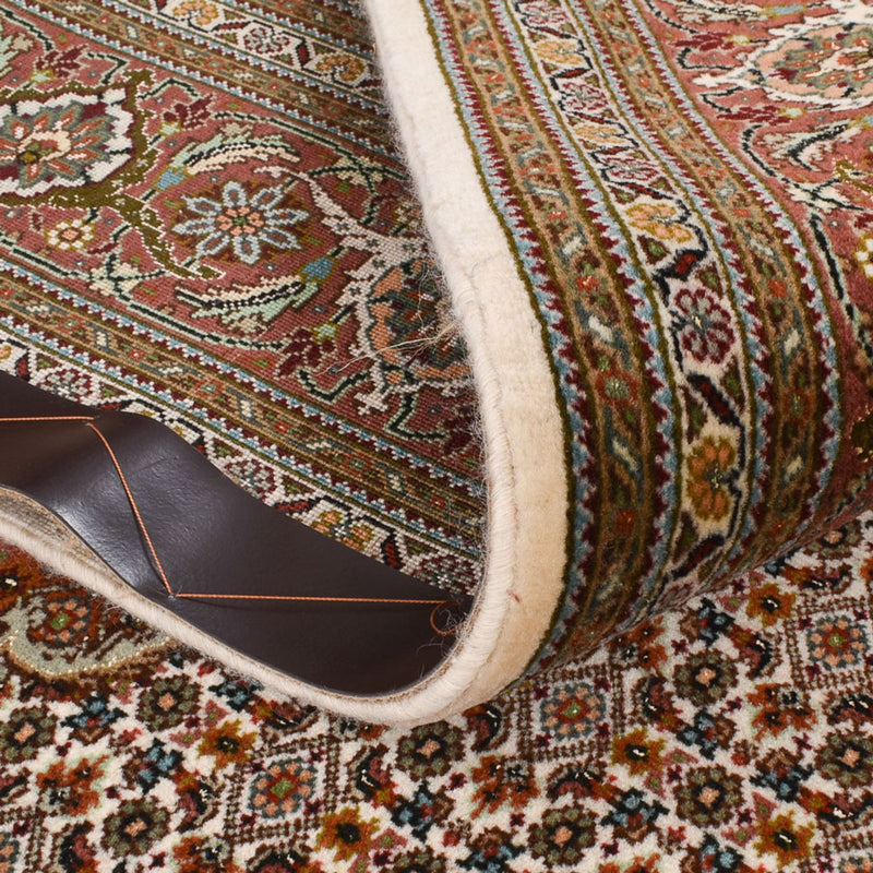 Runner Perser Rug - Tabriz - Royal - 404 x 150 cm - light brown