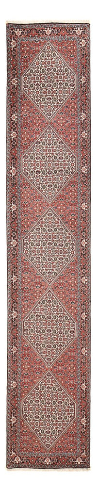 Runner Perser Rug - Bidjar - 389 x 74 cm - brown