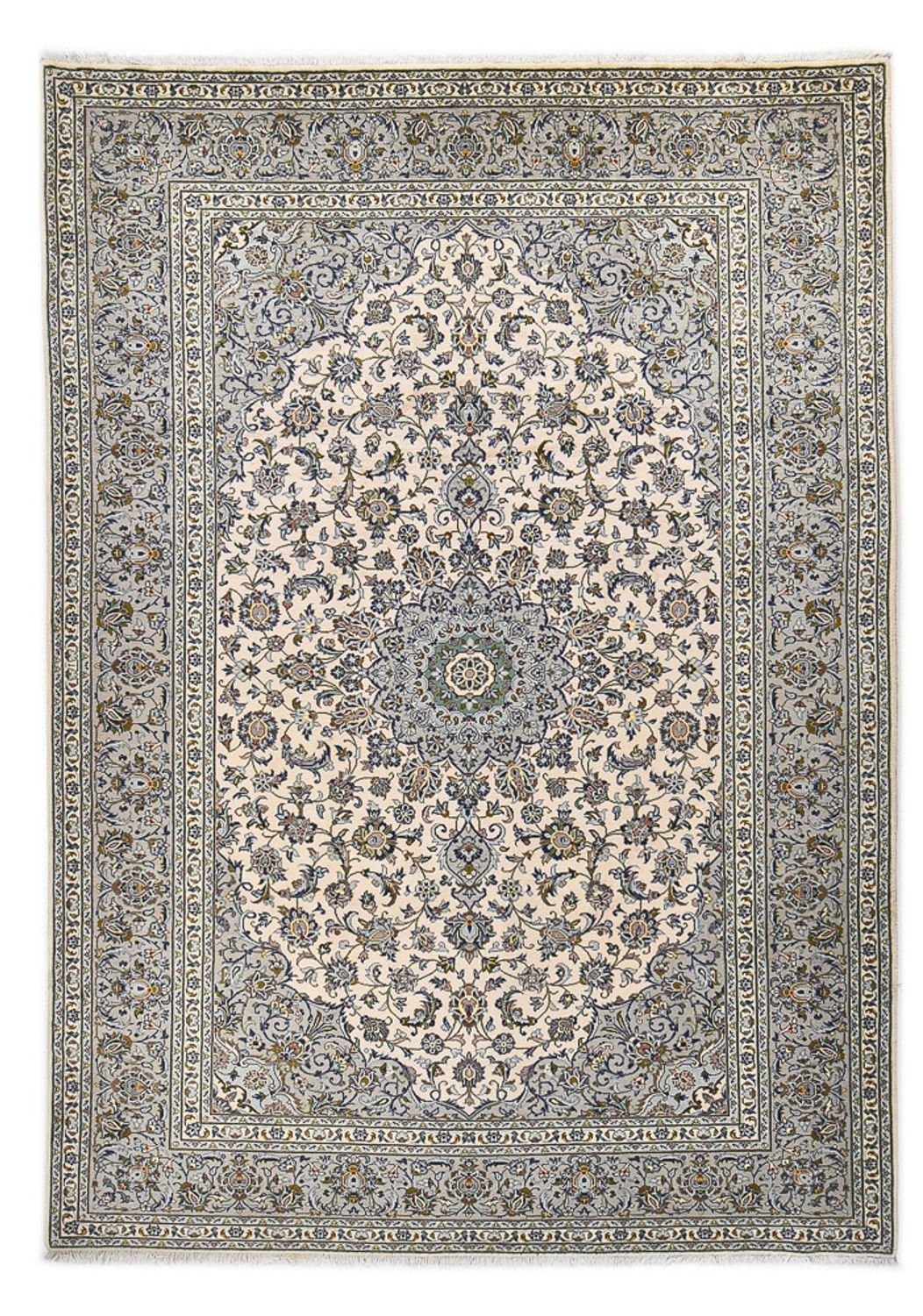 Perser Rug - Keshan - Royal - 347 x 248 cm - grey