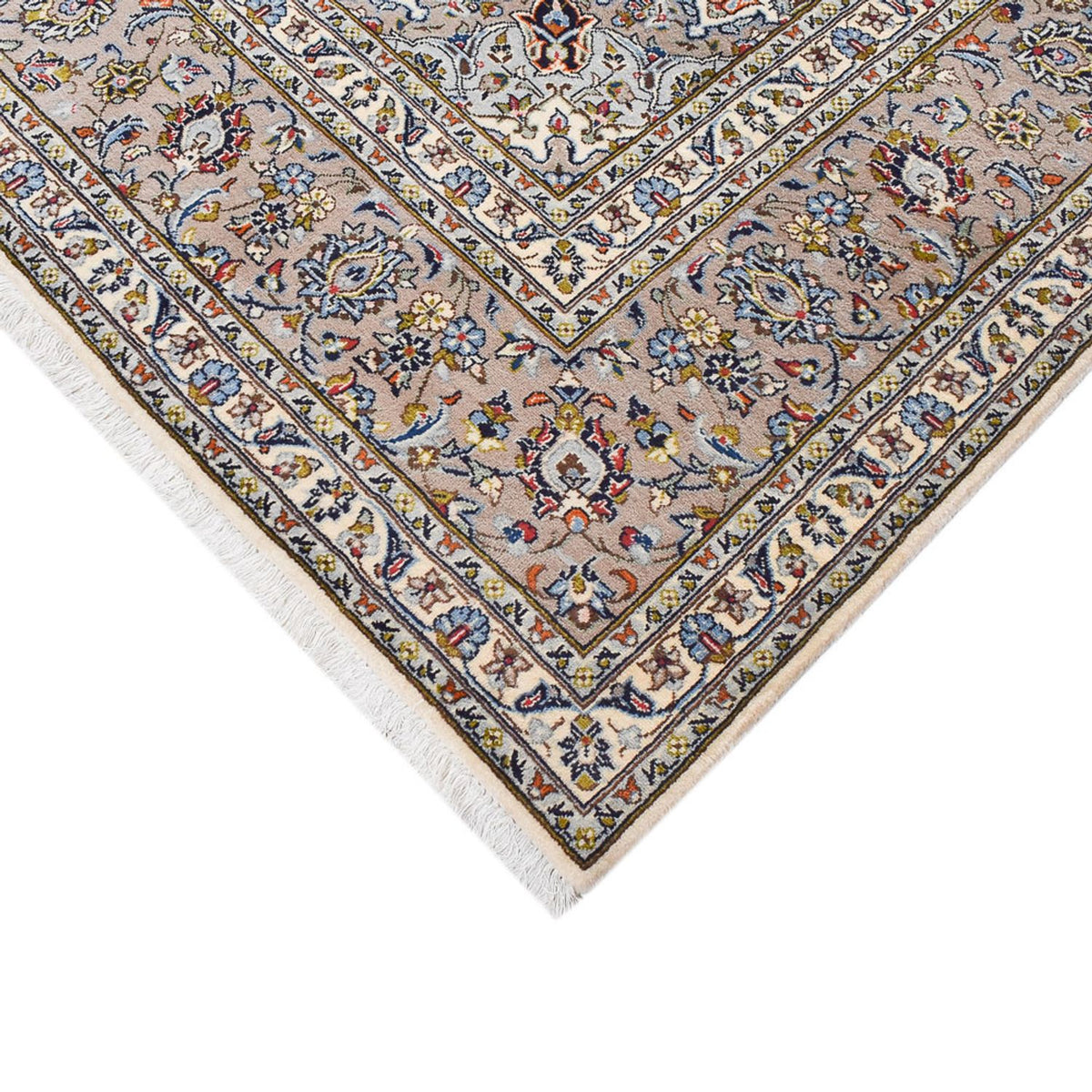 Perser Rug - Keshan - Royal - 365 x 247 cm - grey