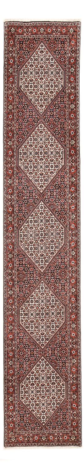 Runner Perser Rug - Bidjar - 394 x 73 cm - brown