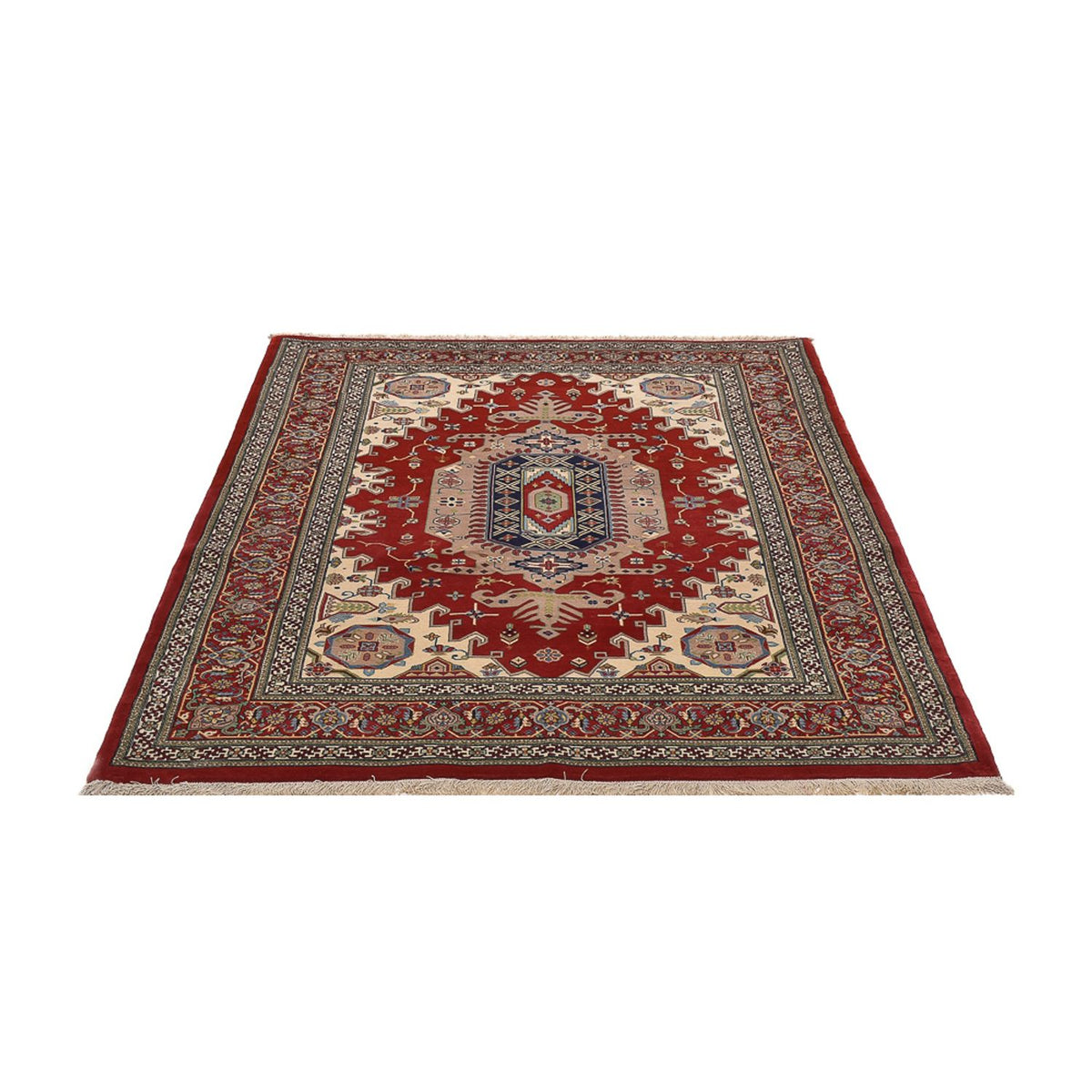 Perser Rug - Ghom - Royal - 204 x 137 cm - red