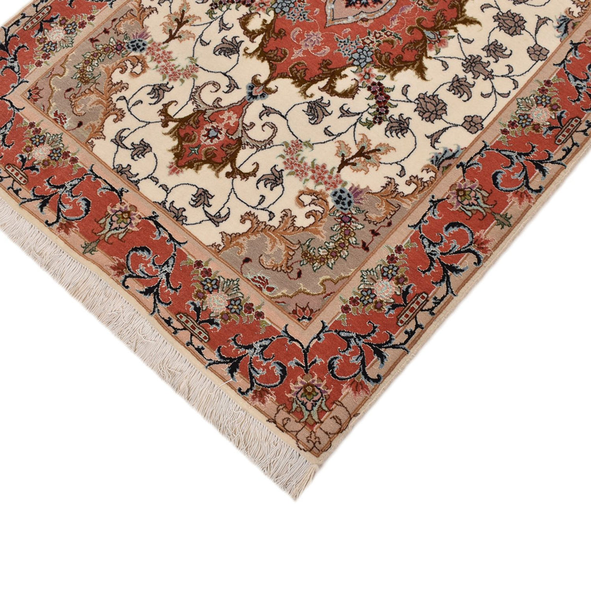 Runner Perser Rug - Tabriz - Royal - 404 x 89 cm - multicolored