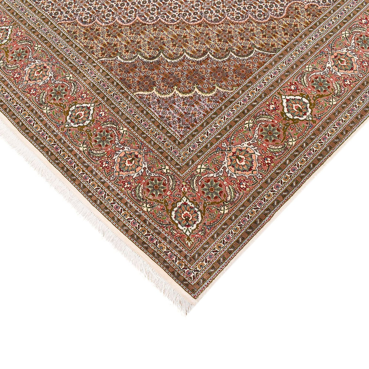 Runner Perser Rug - Tabriz - Royal - 397 x 197 cm - rust