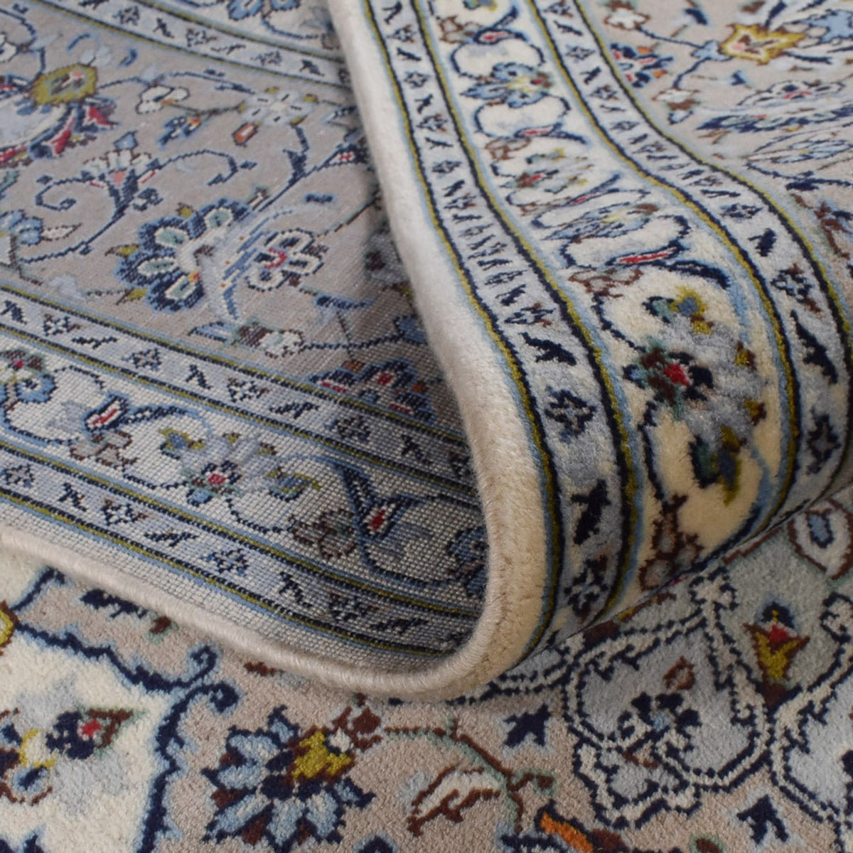 Perser Rug - Keshan - Royal - 349 x 250 cm - grey