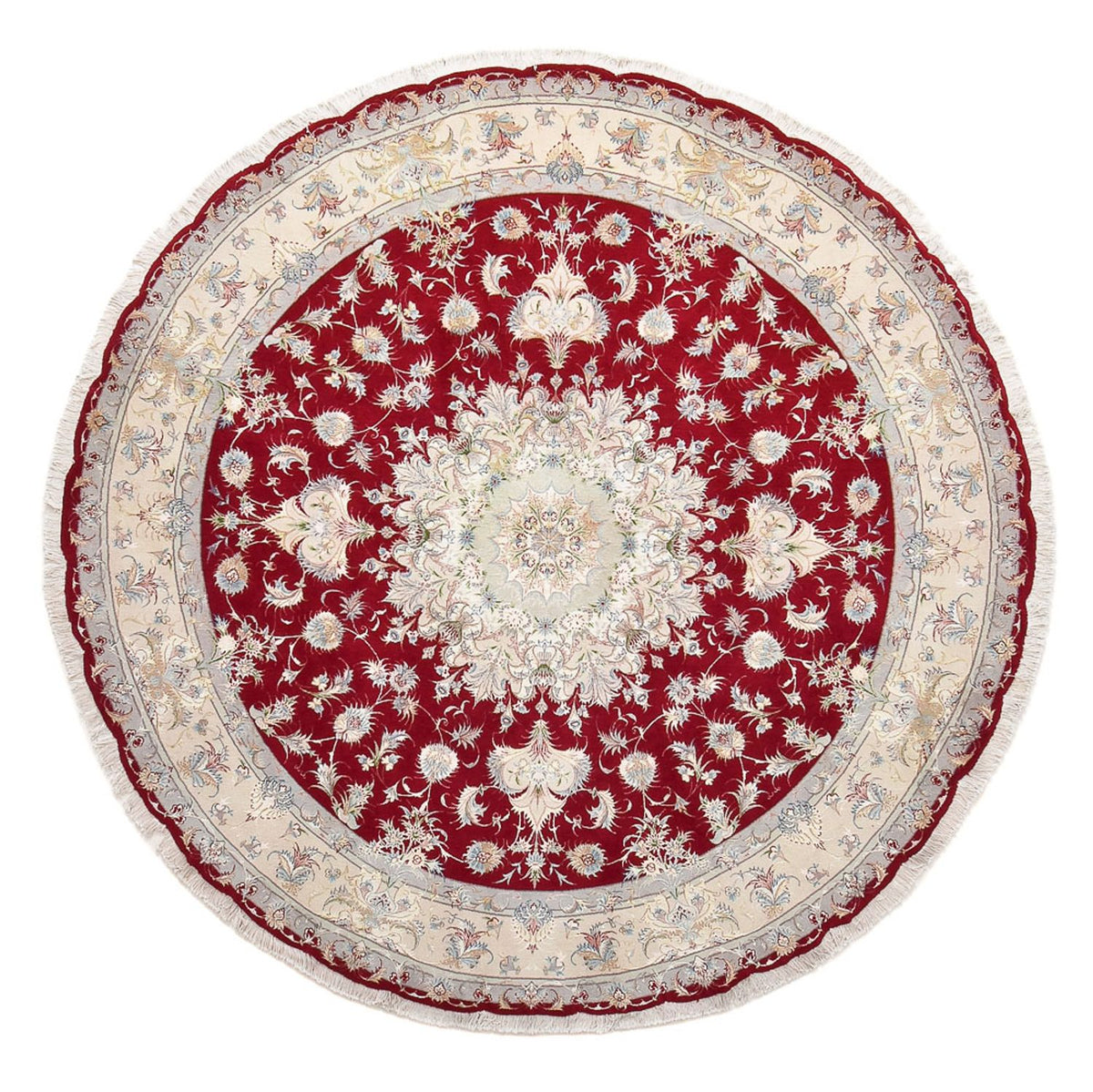 Perser Rug - Tabriz - Premium round  - 250 x 250 cm - red