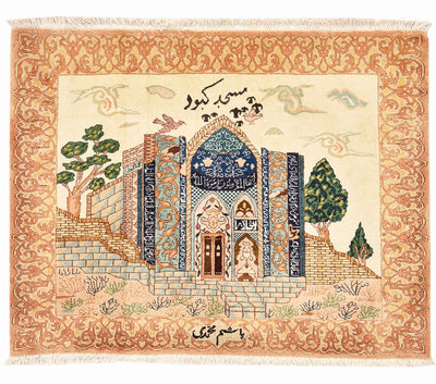 Tabriz - 50 Raj Rug 72x83cm - Persian Rugs
