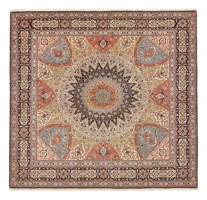 Perser Rug - Tabriz - Royal square  - 254 x 248 cm - dark beige