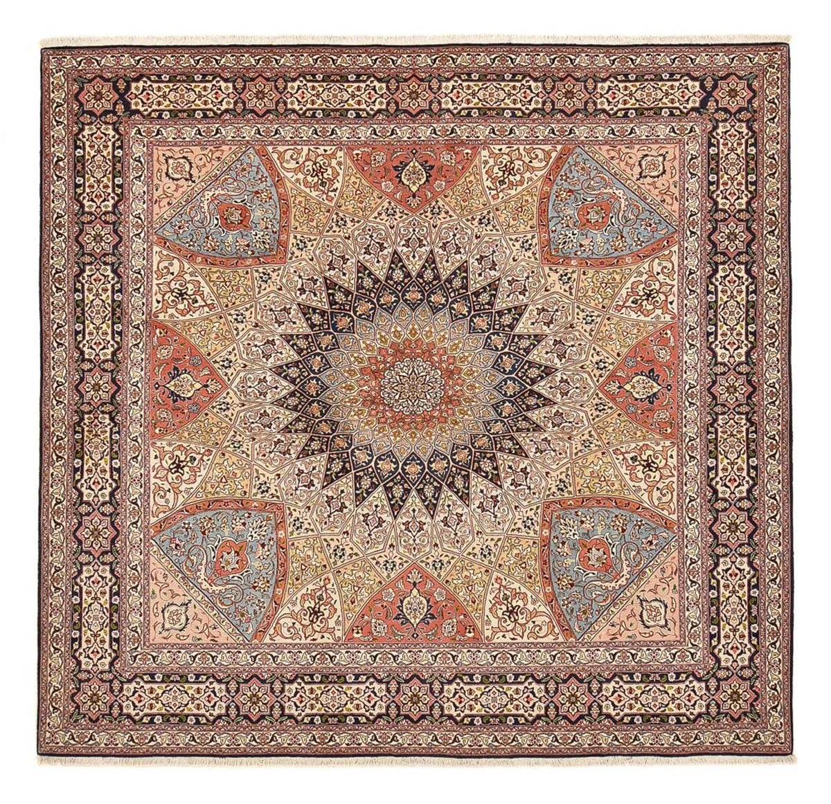 Perser Rug - Tabriz - Royal square  - 254 x 248 cm - dark beige
