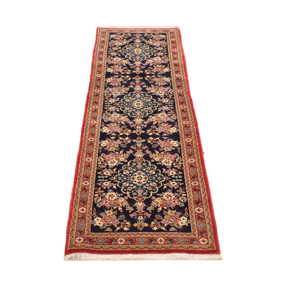 Runner Perser Rug - Ghom - Royal - 223 x 69 cm - multicolored