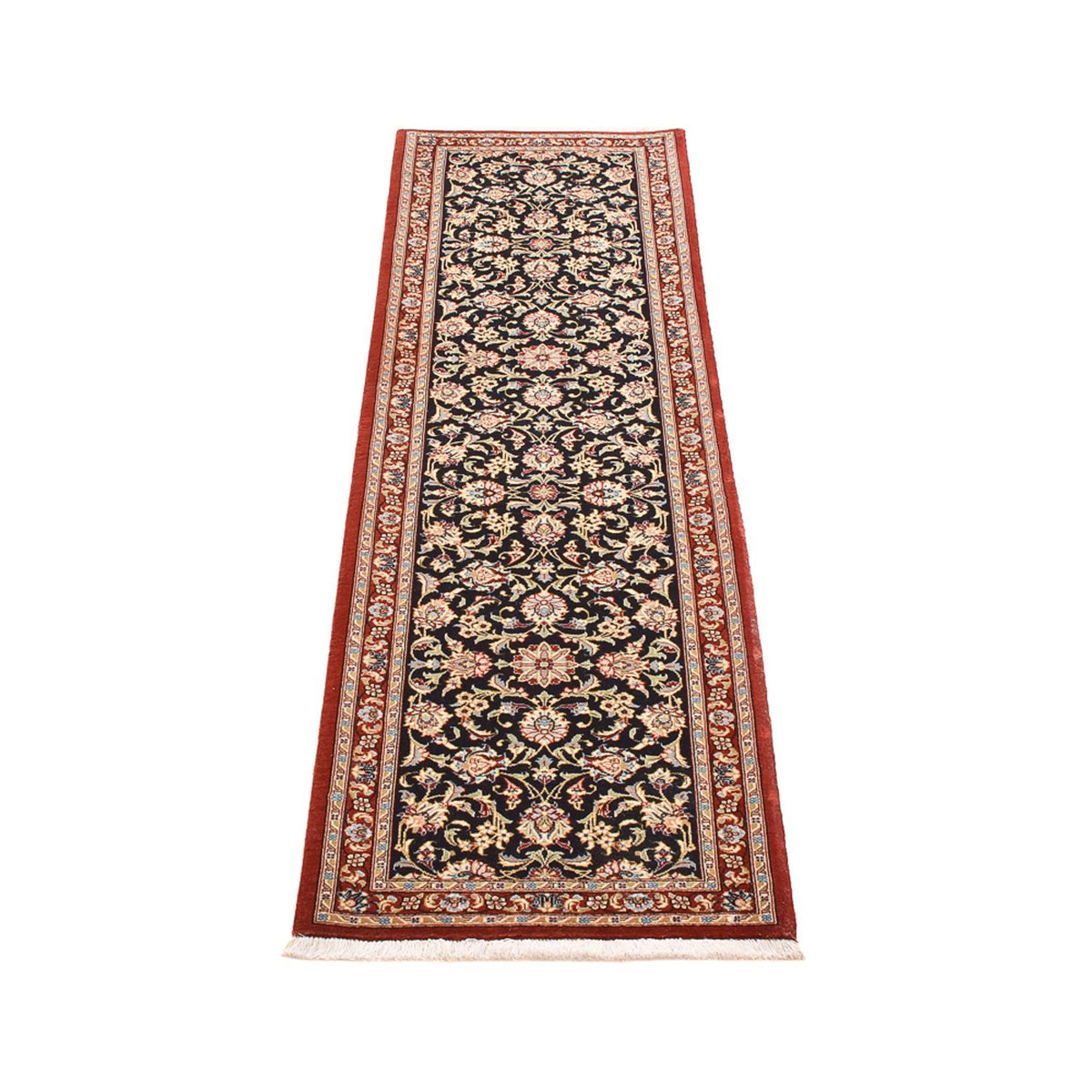 Runner Perser Rug - Ghom - Royal - 193 x 54 cm - dark beige