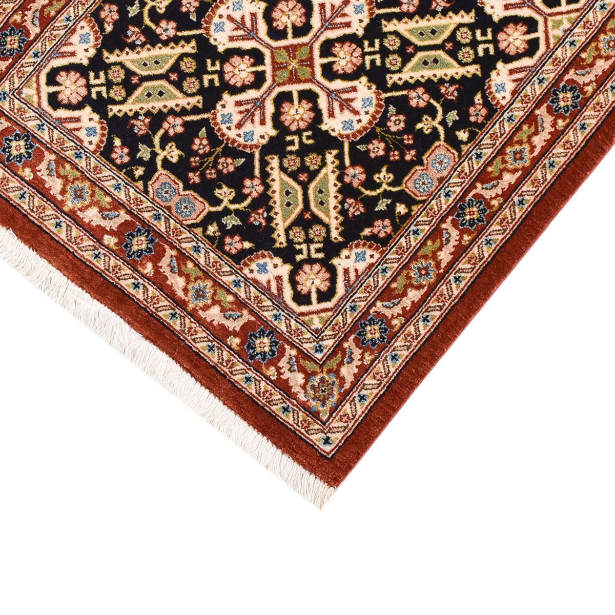 Runner Perser Rug - Ghom - Royal - 203 x 54 cm - dark beige