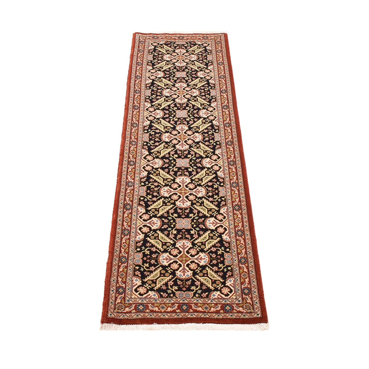Runner Perser Rug - Ghom - Royal - 203 x 54 cm - dark beige