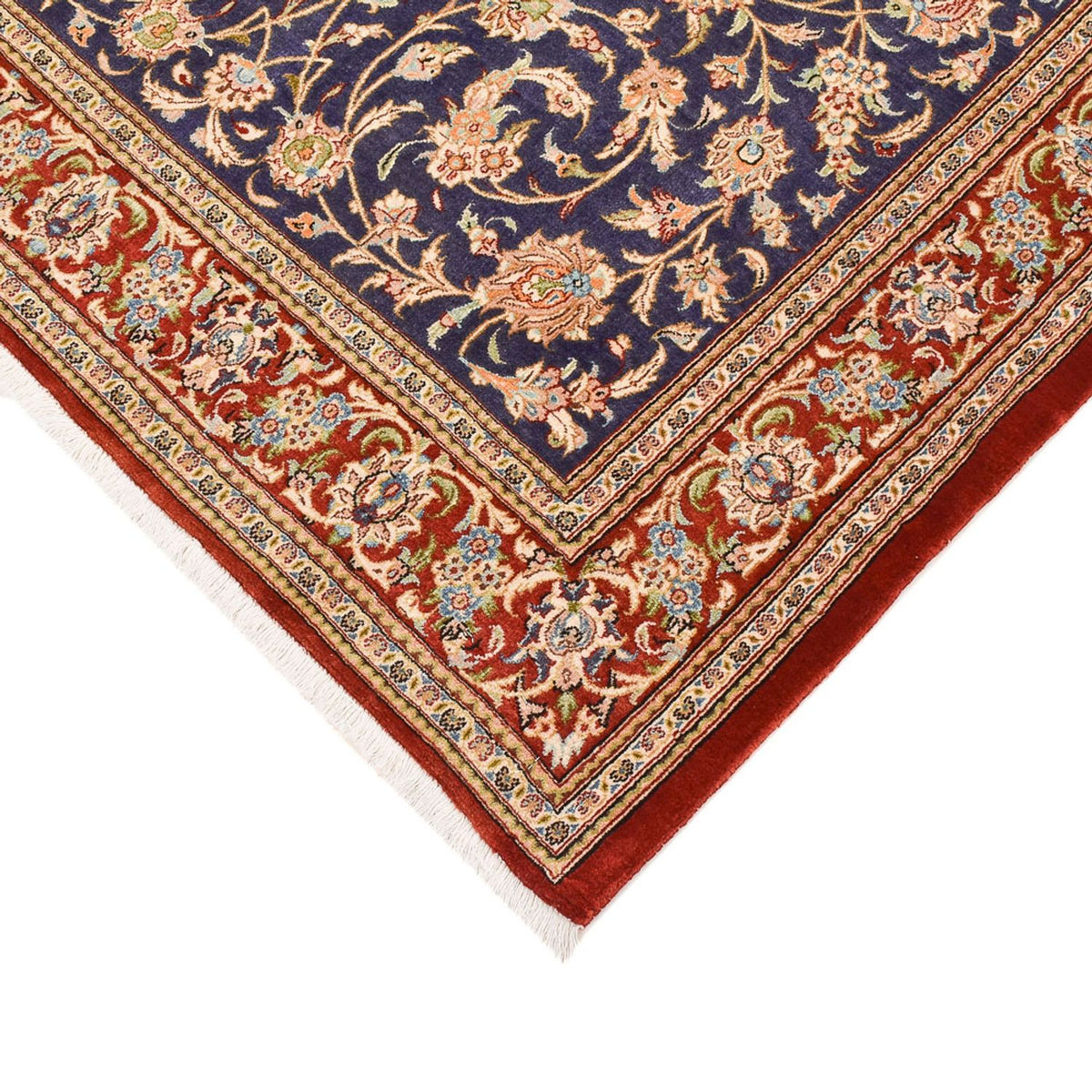 Perser Rug - Ghom - Royal - 203 x 133 cm - dark blue