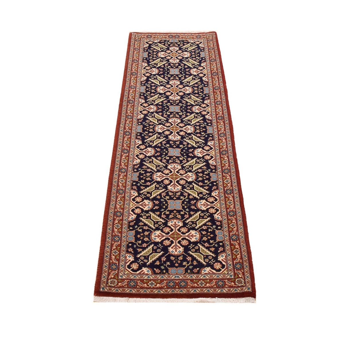 Runner Perser Rug - Ghom - Royal - 204 x 55 cm - dark beige
