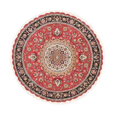 Perser Rug - Tabriz - Royal round  - 150 x 150 cm - red