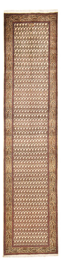 Runner Perser Rug - Tabriz - Royal - 427 x 97 cm - dark beige