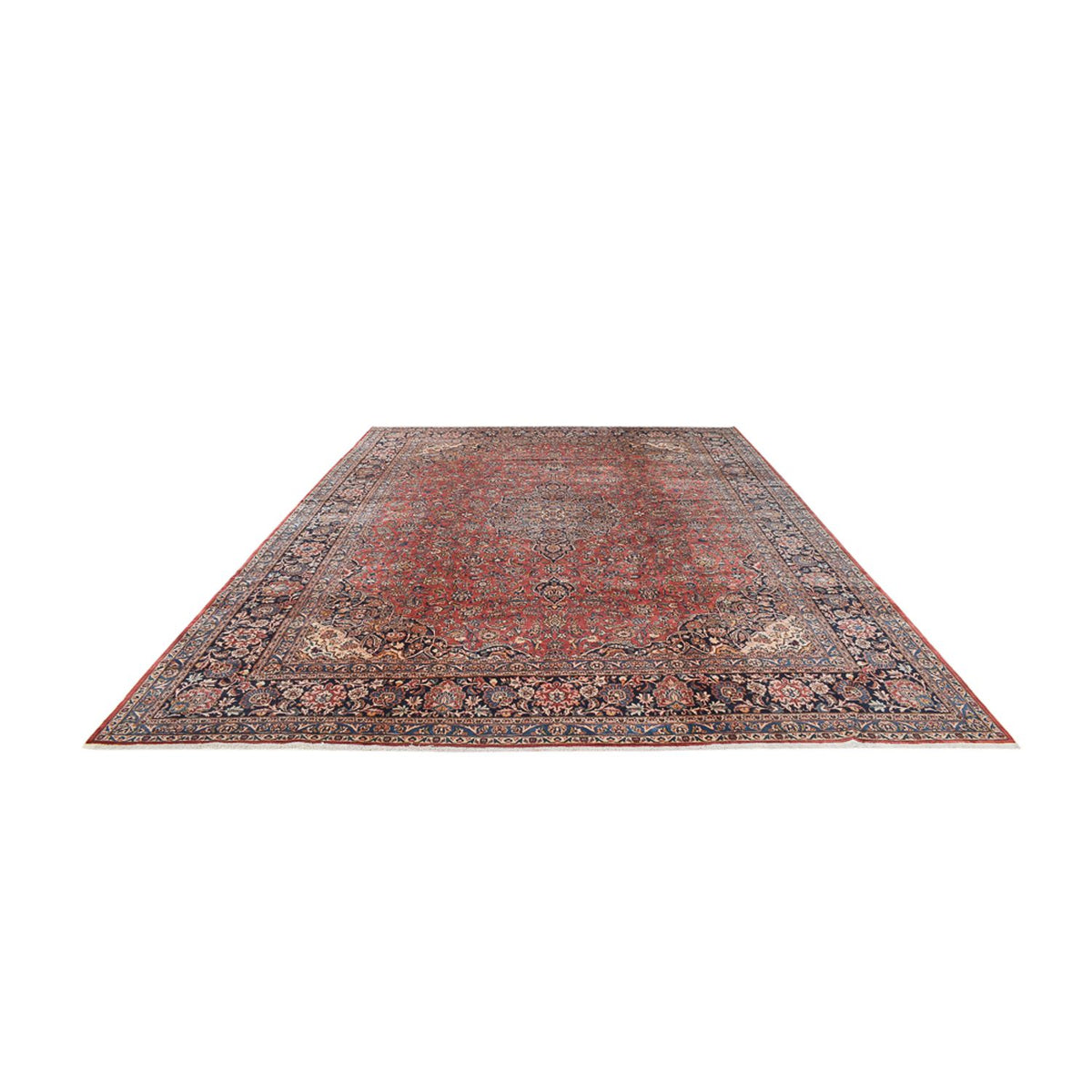 Perser Rug - Keshan - Royal - 445 x 333 cm - light red