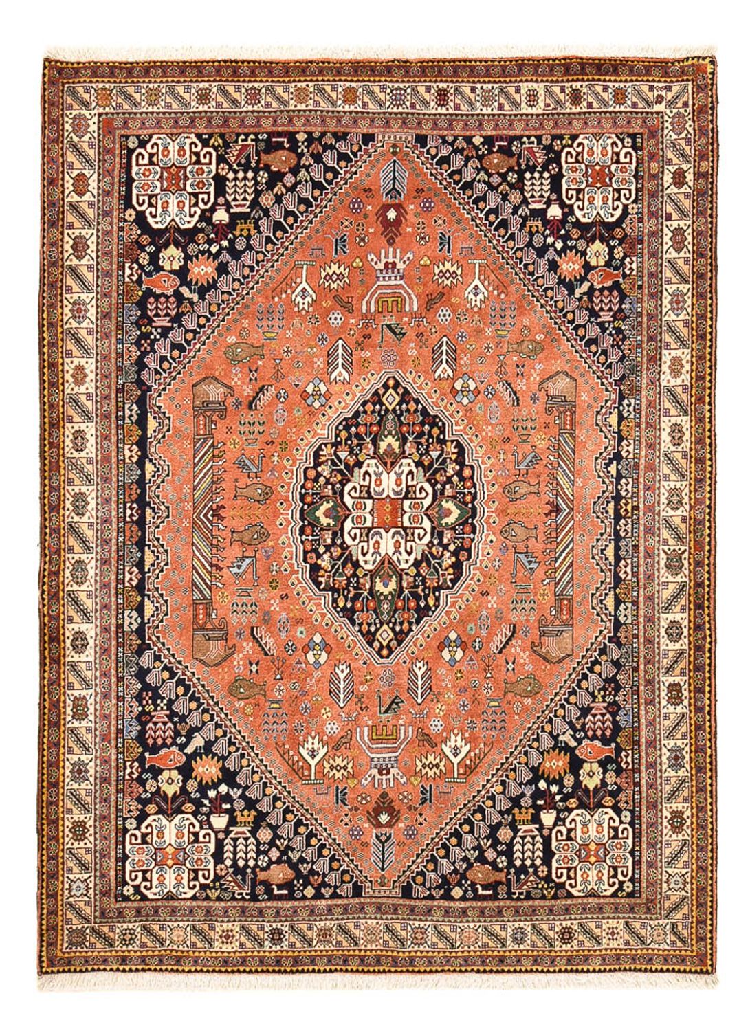 Gabbeh Rug - Kashkuli Perser - 202 x 152 cm - light red