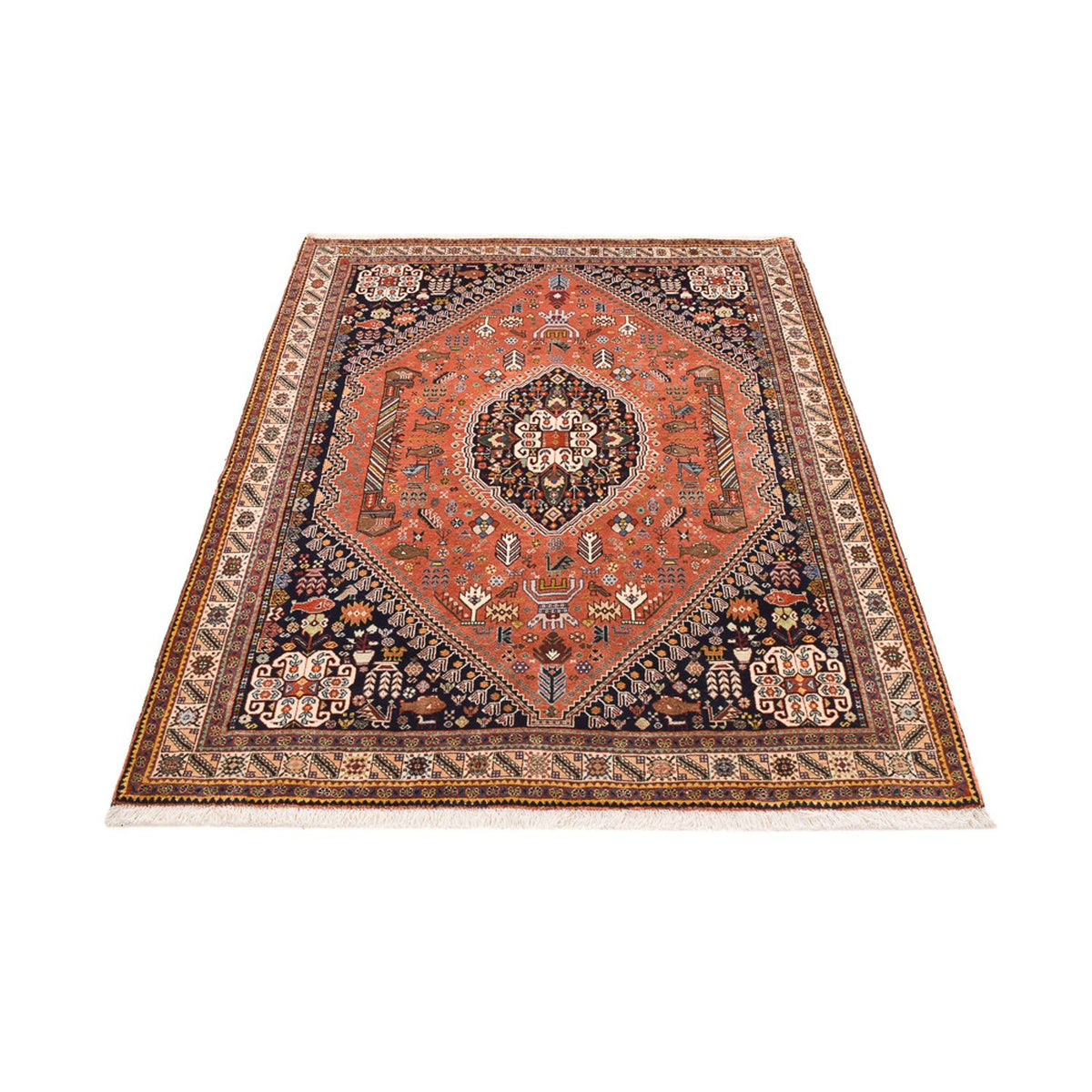 Gabbeh Rug - Kashkuli Perser - 202 x 152 cm - light red