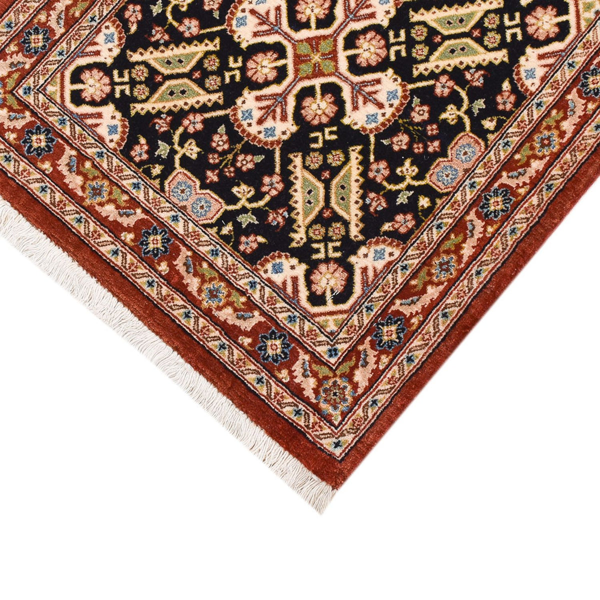 Runner Perser Rug - Ghom - Royal - 201 x 52 cm - dark beige