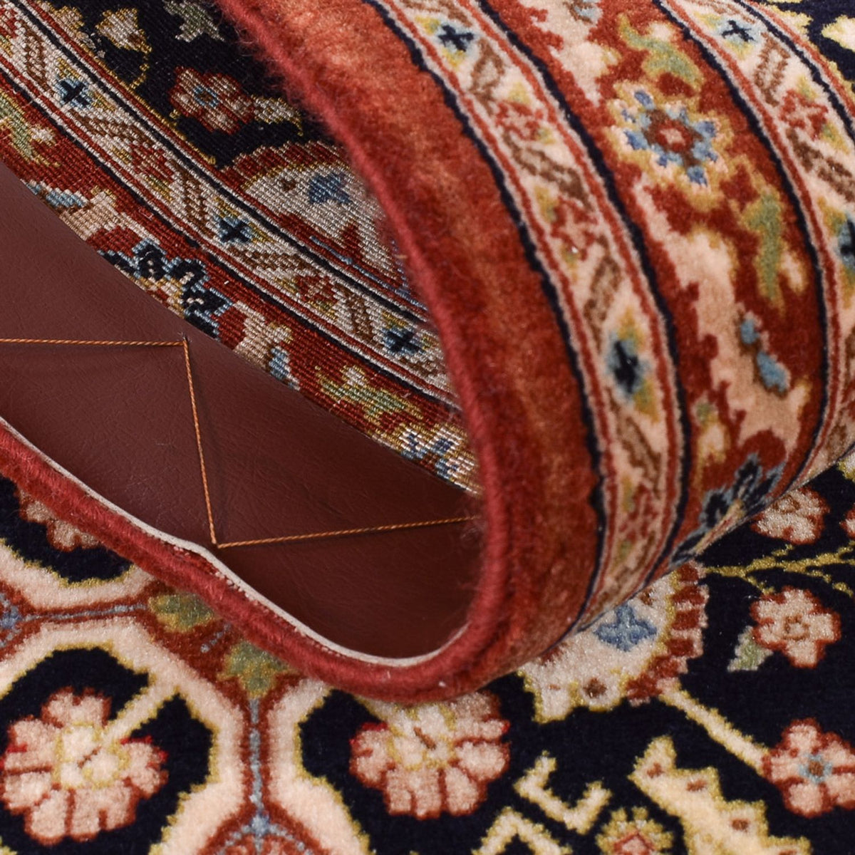 Runner Perser Rug - Ghom - Royal - 201 x 52 cm - dark beige