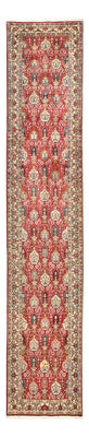 Runner Perser Rug - Tabriz - Royal - 408 x 80 cm - light red