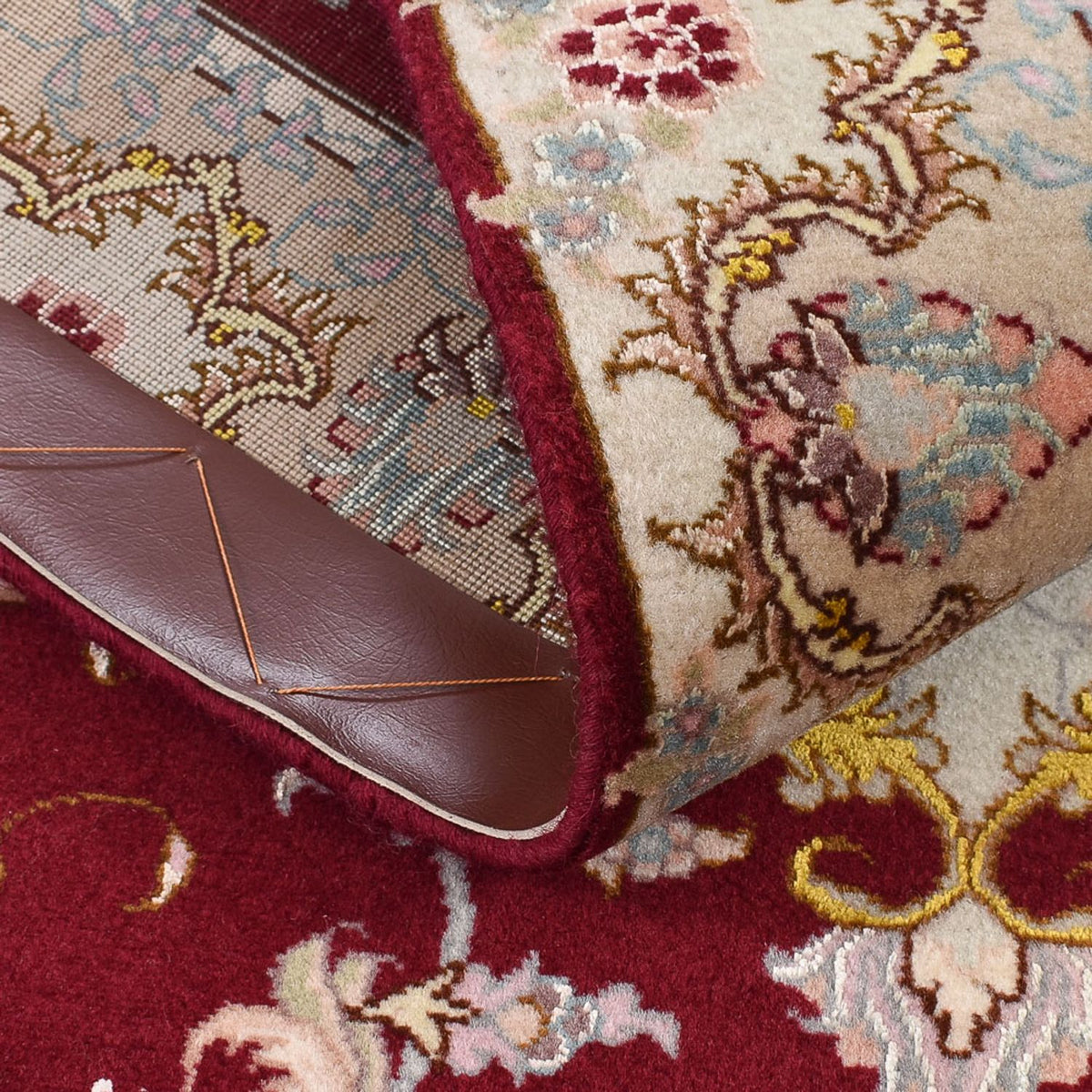 Runner Perser Rug - Tabriz - Royal - 198 x 80 cm - red