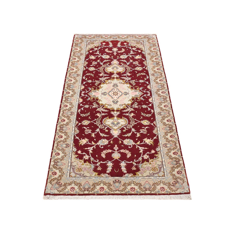 Runner Perser Rug - Tabriz - Royal - 198 x 80 cm - red