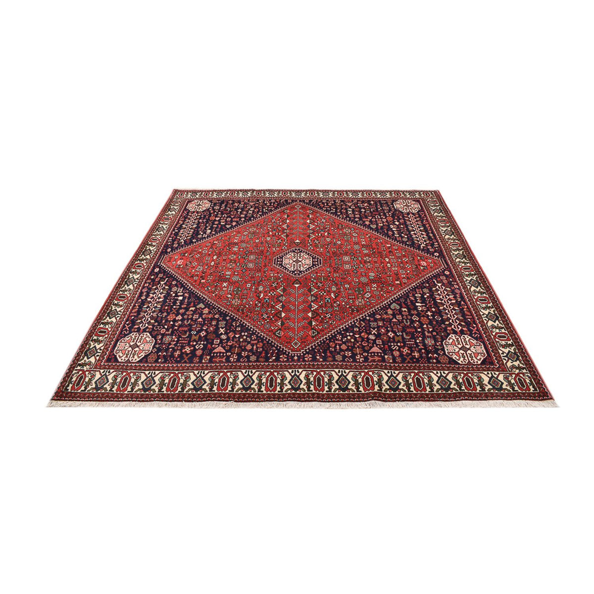 Perser Rug - Nomadic square  - 208 x 199 cm - red