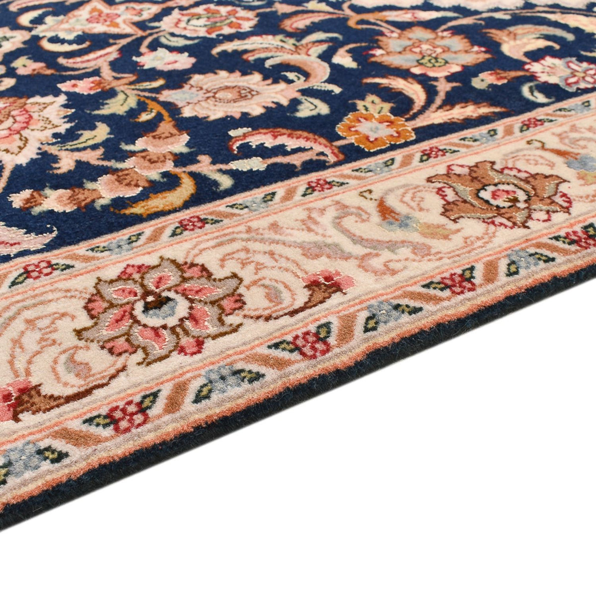 Runner Perser Rug - Tabriz - Royal - 310 x 83 cm - dark blue