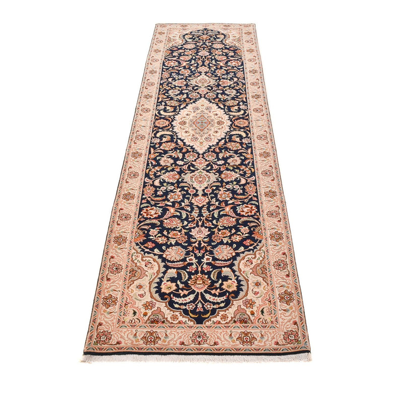 Runner Perser Rug - Tabriz - Royal - 310 x 83 cm - dark blue