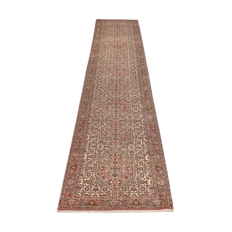 Runner Perser Rug - Bidjar - 400 x 72 cm - dark beige