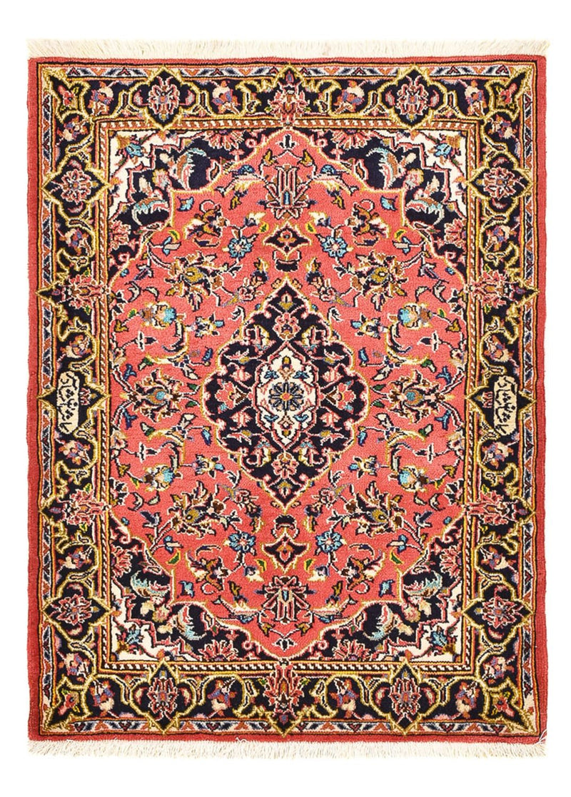 Perser Rug - Keshan - 100 x 70 cm - light red