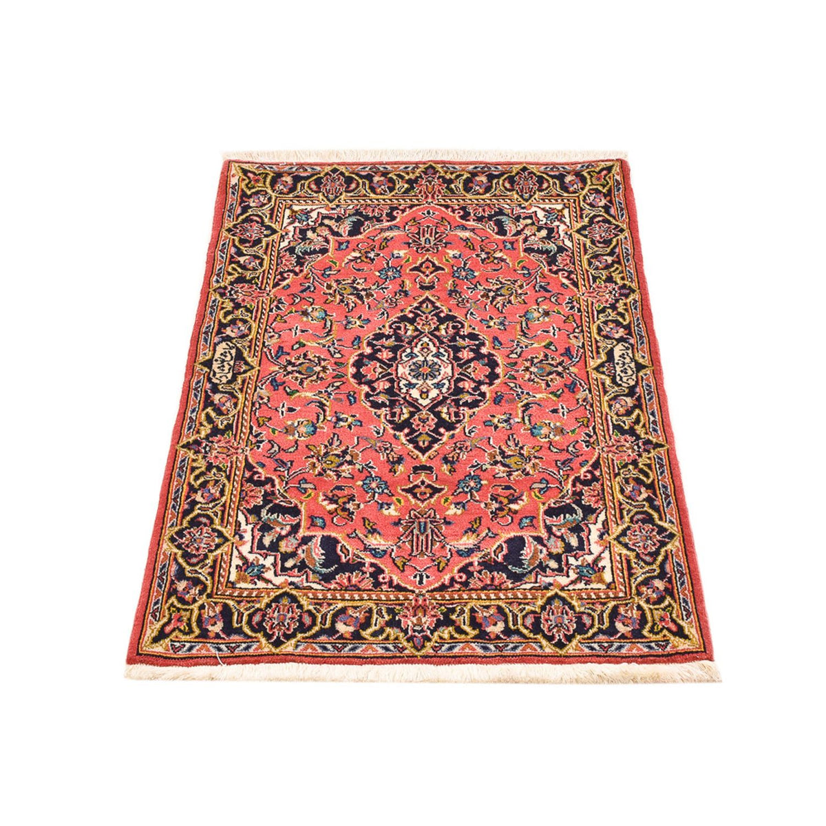 Perser Rug - Keshan - 100 x 70 cm - light red