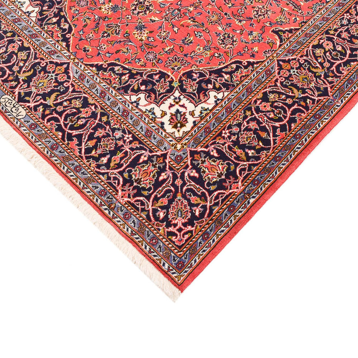 Perser Rug - Keshan - 222 x 142 cm - light red