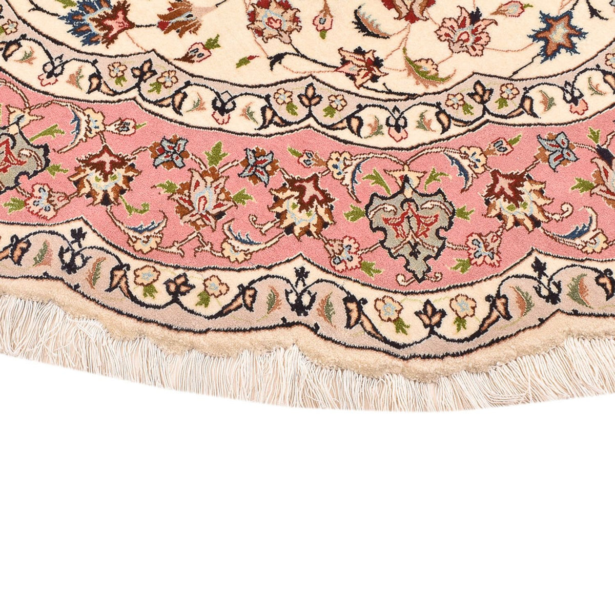 Perser Rug - Tabriz - Royal round  - 200 x 200 cm - cream